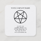 Pentagram  vierkante visitekaartje (Achterkant)
