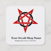 Pentagram  vierkante visitekaartje (Voorkant)