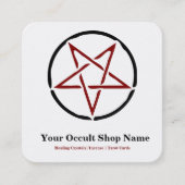 Pentagram  vierkante visitekaartje (Voorkant)