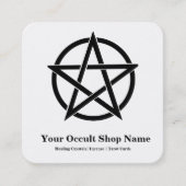 Pentagram  vierkante visitekaartje (Voorkant)