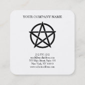 Pentagram  vierkante visitekaartje (Achterkant)
