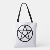 Pentagram voor zwarte pentakel tote bag (Achterkant)