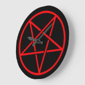 Pentagram-wandklok Grote Klok (Hoek)