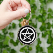 Pentagram Wiccan Samhain Halloween Sleutelhanger (Hand)