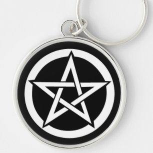 Pentagram Wiccan Samhain Halloween Sleutelhanger