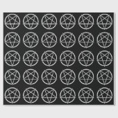 Pentagram (wit) nr. 1 cadeaupapier (Vlak)