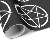 Pentagram (wit) nr. 1 cadeaupapier (Rol Hoek)