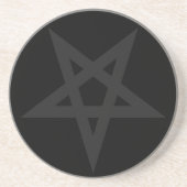 Pentagram Zandsteen Onderzetter (Voorkant)