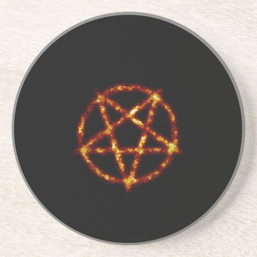 pentagram zandsteen onderzetter (Voorkant)