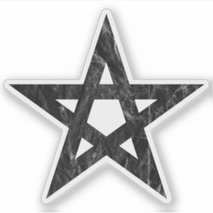 Pentagram (zwart ) sticker