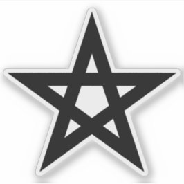 Pentagram (zwart) sticker