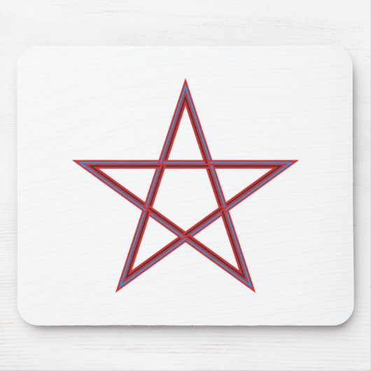 Pentagramm pentagram muismat (Voorkant)