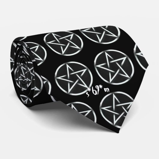 pentagrammen, pentagrammen, pentagrammen... stropdas (Opgerold)