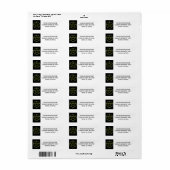 Pentakel met bladeren etiket (Full Sheet)