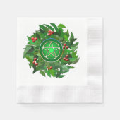 Pentakel met Holly Wreath Servet (Voorkant)