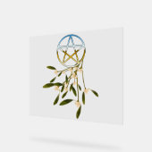 Pentakel met maretak acryl bord (Hoek)