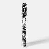 Pentakel Skelet Schedel & Rozen Tarot Kunst Case-Mate iPhone Case (Achterkant / Rechts)