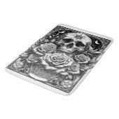 Pentakel Skelet Skull & Rozen Tarot Art Badmat (Gekanteld)