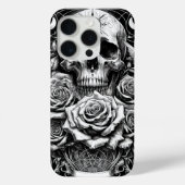 Pentakel Skelet Skull & Rozen Tarot Art Case-Mate iPhone Case (Achterkant)