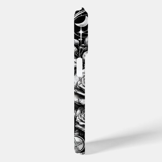 Pentakel Skelet Skull & Rozen Tarot Art Case-Mate iPhone Case (Achterkant / Rechts)