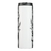 Pentakel Skelet Skull & Rozen Tarot Art Thermosbeker (Achterkant)