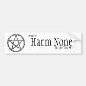 Pentakels Bumpersticker (Voorkant)