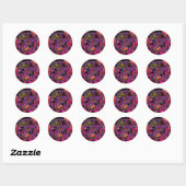 Pentakels: Violet Ronde Sticker (Vel)