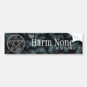 Pentakels: Zilver Bumpersticker (Voorkant)