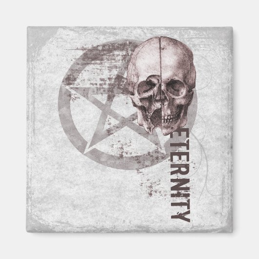 Pentakelschedel Magneet (Voorkant)