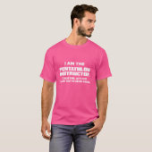 Pentathlon Instructor Graphic - Ik ben nooit verke T-shirt (Voorkant volledig)