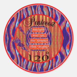 Pentecost 120 graden Heilige Geestril Stickers