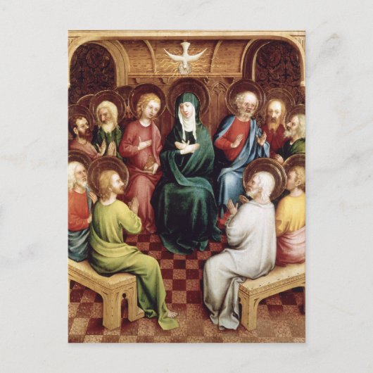 Pentecost, 1450 briefkaart (Voorkant)
