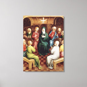 Pentecost, 1450 canvas afdruk
