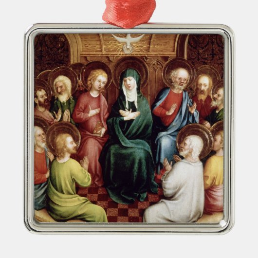 Pentecost, 1450 metalen ornament (Voorkant)