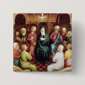 Pentecost, 1450 vierkante button 5,1 cm (Voorkant)
