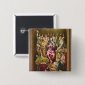 Pentecost, c.1604-14 vierkante button 5,1 cm (Voorkant /achterkant)
