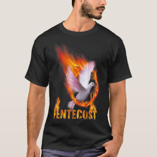 Pentecost Doves Fire Flame Holy Spirit Catholic TS T-shirt