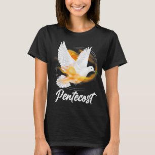 Pentecost Doves Tongues Fire Flame Heilige Geest C T-shirt