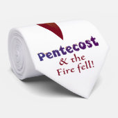 Pentecost en het vuur viel. Stropdas (Opgerold)