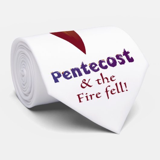 Pentecost en het vuur viel. Stropdas (Opgerold)