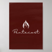 Pentecost Liturgical Kaart Print (Voorkant)