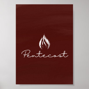 Pentecost Liturgical Kaart Print