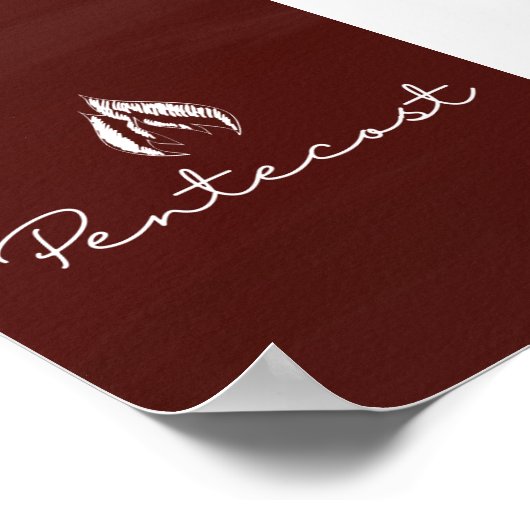 Pentecost Liturgical Kaart Print (Hoek)