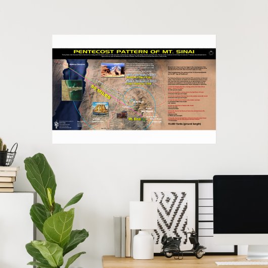 Pentecost Pattern - Mt. Sinai Poster (Thuiskantoor)