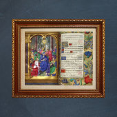 Pentecost Scene Medieval Renaissance Manuscript Poster