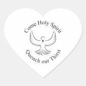 Pentecost Sunday Hart Sticker (Voorkant)