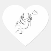 Pentecost Sunday Hart Sticker (Voorkant)