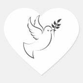 Pentecost Sunday Hart Sticker (Voorkant)