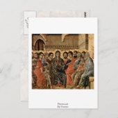 Pentecost van Duccio Briefkaart (Voorkant / Achterkant)