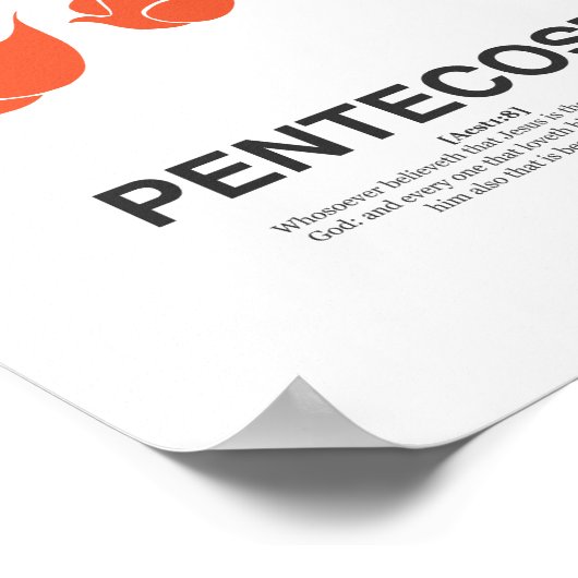 Pentecost van Sophia Poster (Hoek)